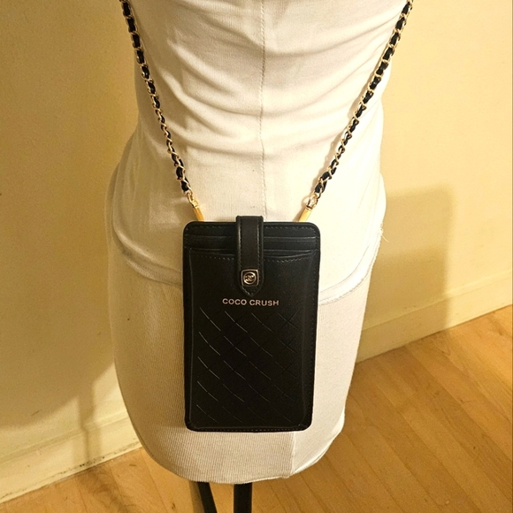 New In Box CHANEL Coco Crush Limited Edition Black Leather Phone Crossbody Bag - Picture 2 of 4